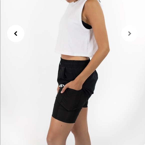 Black running/training shorts - Picture 3 of 4